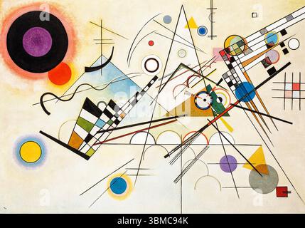Wassily Kandinsky, composition VIII, peinture abstraite à l'huile sur toile, 1923 Banque D'Images