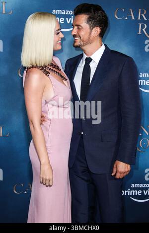 Hollywood, États-Unis. 26 juin 2025. (FILE) Katy Perry et Orlando Bloom se sont séparés après près de 10 ans ensemble. HOLLYWOOD, LOS ANGELES, CALIFORNIE, États-Unis - 21 AOÛT : la chanteuse américaine, compositrice et personnalité de la télévision Katy Perry et son fiancé/acteur anglais Orlando Bloom arrivent à Los Angeles à la première saison 1 de 'Carnival Row' d'Amazon qui s'est tenue au TCL Chinese Theatre IMAX le 21 août 2019 à Hollywood, Los Angeles, Californie, États-Unis. (Photo de Xavier Collin/image Press Agency) crédit : image Press Agency/Alamy Live News Banque D'Images