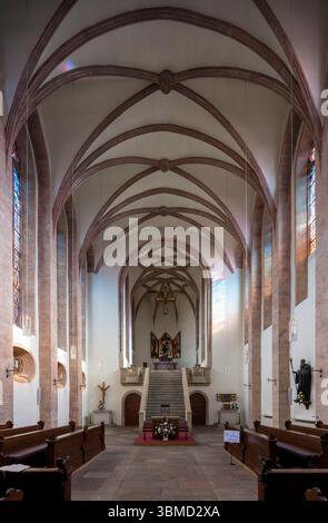 Fulda, Nonnenkirche, Benediktinerinnenabtei zur hl. Maria, Blick nach Osten Banque D'Images