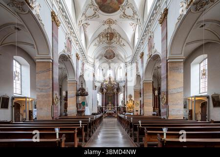 Fulda, Kath. Stadtpfarrkirche composé Blasius, Blick nach Osten Banque D'Images