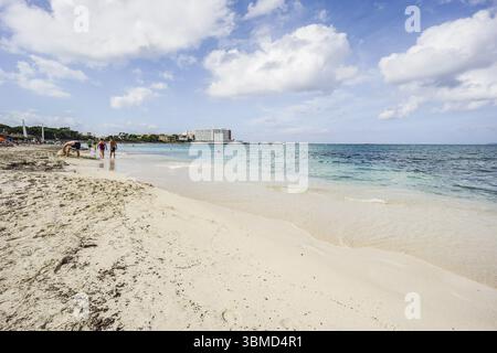 Plage Estanys, Colonia de Sant Jordi, municipalité de Las Salinas, Majorque, Îles baléares, espagne Banque D'Images