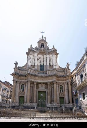 La Basilique della Collegiata date d'environ 1768, avec une façade baroque et un plafond voûté avec des fresques peintes. (CTK photo/Jiri Vatka) Banque D'Images