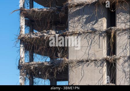Düsseldorf, Abriss des ehemaligen Innenministeriums Banque D'Images