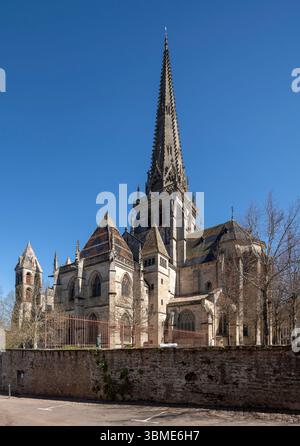 Autun, Kathedrale Saint Lazare, Cathédrale Saint-Lazare d'Autun, Blick von Süden Banque D'Images