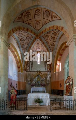 Saint-Christol, notre-Dame-St-Christophe (Saint-Christol d’Albion), Westchor Banque D'Images