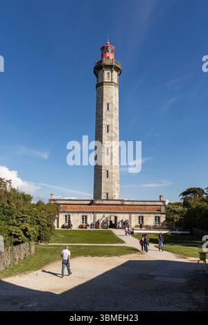 France, Charente-maritime, Ile-de-Ré, Saint-Clément-des-baleines, le Phare des baleines à la pointe ouest de l'Ile de Ré Banque D'Images