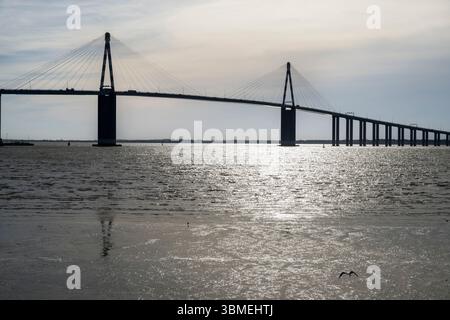 France, Loire-Atlantique, Saint-Nazaire, le pont Saint Nazaire Banque D'Images