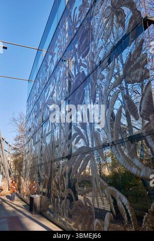 France, Paris, jardin du Quai Branly Musée Jacques Chirac, entrée Debilly Banque D'Images
