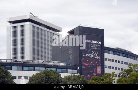 30 mai 2020, France, Paris : le bâtiment de Radio France (radiofrance) - radiodiffuseur de service public. Photo : Waltraud Grubitzsch/dpa Banque D'Images