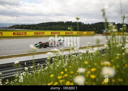 28 BEDRIN Nikita (ita), AIX Racing, Dallara F3 2025, action lors de la 6ème manche du Championnat FIA de formule 3 2025 du 27 au 29 juin 2025 sur le Red Bull Ring, à Spielberg, Autriche Banque D'Images