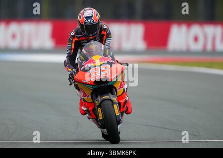 ASSEN, PAYS-BAS - JUIN 27 : Collin Veijer de Red Bull KTM Ajo sur Kalex lors des essais Moto2 au Dutch Motul TT Assen 2025 le 27 juin 2025 à Assen, pays-Bas. (Photo par Andre Weening/Orange Pictures) Banque D'Images