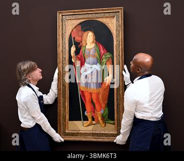 Avant-première des peintures du vieux maître et du 19 e siècle chez Sotheby's London qui seront mises en vente lors d'une vente aux enchères le 2 juillet. 2025 à 19 h, heure d'été britannique ... Banque D'Images