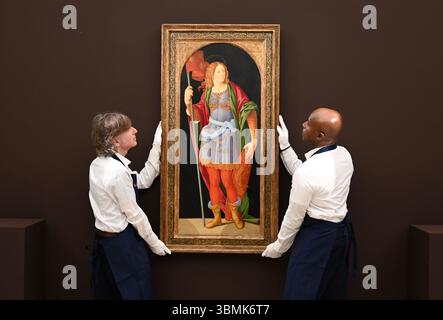 Avant-première des peintures du vieux maître et du 19 e siècle chez Sotheby's London qui seront mises en vente lors d'une vente aux enchères le 2 juillet. 2025 à 19 h, heure d'été britannique ... Banque D'Images