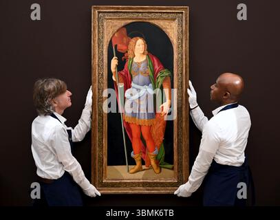 Avant-première des peintures du vieux maître et du 19 e siècle chez Sotheby's London qui seront mises en vente lors d'une vente aux enchères le 2 juillet. 2025 à 19 h, heure d'été britannique ... Banque D'Images