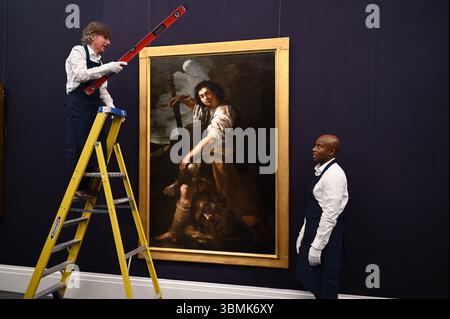 Avant-première des peintures du vieux maître et du 19 e siècle chez Sotheby's London qui seront mises en vente lors d'une vente aux enchères le 2 juillet. 2025 à 19 h, heure d'été britannique ... Banque D'Images