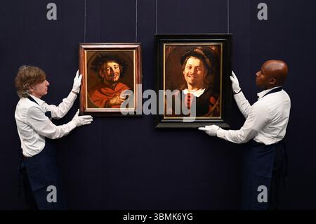 Avant-première des peintures du vieux maître et du 19 e siècle chez Sotheby's London qui seront mises en vente lors d'une vente aux enchères le 2 juillet. 2025 à 19 h, heure d'été britannique ... Banque D'Images