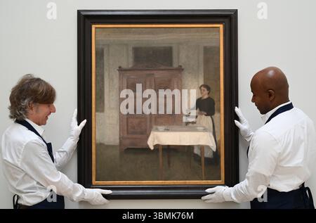 Avant-première des peintures du vieux maître et du 19 e siècle chez Sotheby's London qui seront mises en vente lors d'une vente aux enchères le 2 juillet. 2025 à 19 h, heure d'été britannique ... Banque D'Images
