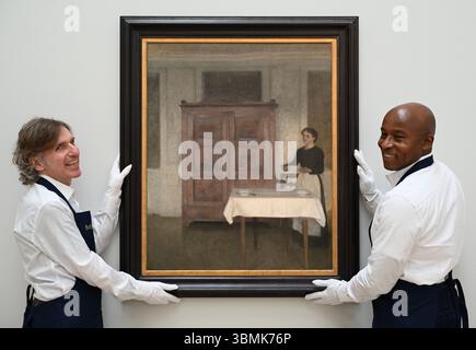 Avant-première des peintures du vieux maître et du 19 e siècle chez Sotheby's London qui seront mises en vente lors d'une vente aux enchères le 2 juillet. 2025 à 19 h, heure d'été britannique ... Banque D'Images