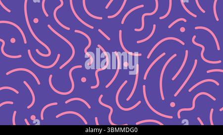 Fond violet de courbe joyeuse Illustration de Vecteur