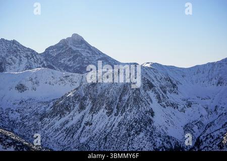 Vues de Kasprowy Wierch dans le parc national des Tatras, Pologne Banque D'Images