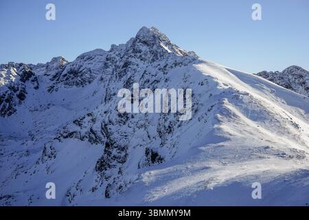 Vues de Kasprowy Wierch dans le parc national des Tatras, Pologne Banque D'Images