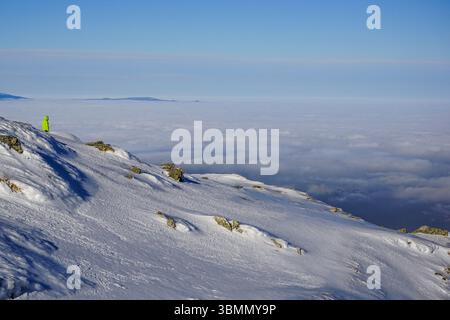 Vues de Kasprowy Wierch dans le parc national des Tatras, Pologne Banque D'Images