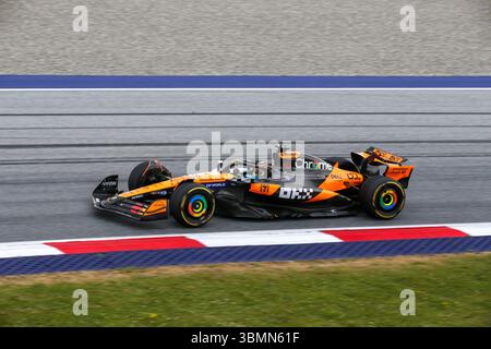 29 juin 2025, Spielberg, Styrie, Autriche : Oscar Piastri (AUS) - McLaren Formula 1 Team - McLaren MCL39 - Mercedes pendant le Formula 1 MSC Cruises Austrian Grand Prix 2025, Spielberg, Autriche, du 26 au 29 juin - Round 11 of 24 of F1 World Championship 2025 (Credit image : © Alessio de Marco/ZUMA Press Wire) USAGE ÉDITORIAL ONLY ! Non destiné à UN USAGE commercial ! Banque D'Images