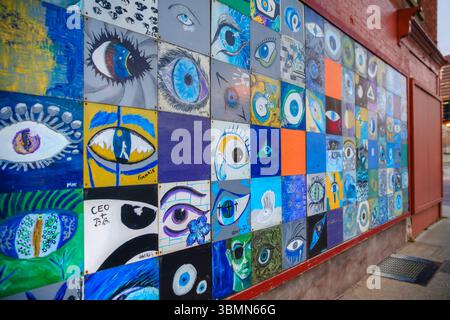 Edmonton (Alberta) - 27 octobre 2017 : vue sur la ligne d'horizon et la vallée de la rivière à Edmonton (Alberta) Banque D'Images