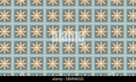 Fond de mosaïque de guirlande répétitive Illustration de Vecteur