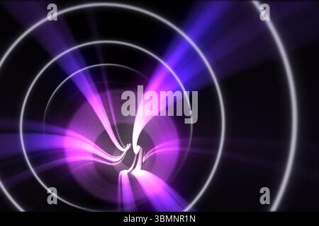 Spirale avec lumière pourpre gris Banque D'Images