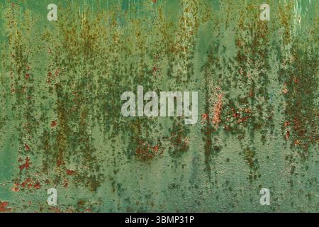 art abstrait fond de peinture vert grunge dans les tons de vert et vieilles couleurs or Banque D'Images