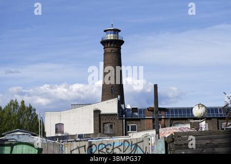 Il cologne ehrenfeld helios phare au printemps Banque D'Images