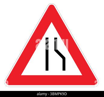 rétrécissement de voie à droite dans illustrator Illustration de Vecteur