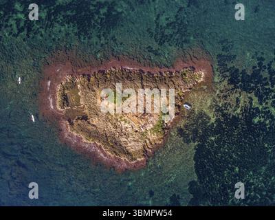 Site archéologique punique, îlot Na Galera, Can Pastilla, Palma, Majorque, îles baléares, espagne Banque D'Images