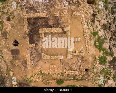Site archéologique punique, îlot Na Galera, Can Pastilla, Palma, Majorque, îles baléares, espagne Banque D'Images