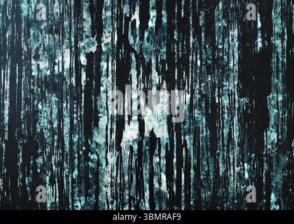 Papier peint abstrait avec des traînées rugueuse. Peinture murale décorative. Grunge Golden désordre mur stuc surface texture arrière-plan Banque D'Images