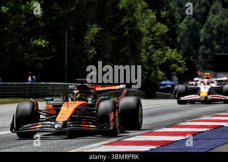 Spielberg, Autriche. 28 juin 2025. Oscar Piastri (AUS) McLaren MCL39. 28.06.2025. Championnat du monde de formule 1, Rd 11, Grand Prix d'Autriche, Spielberg, Autriche, jour de qualification. Le crédit photo devrait se lire : XPB/Alamy Live News. Banque D'Images
