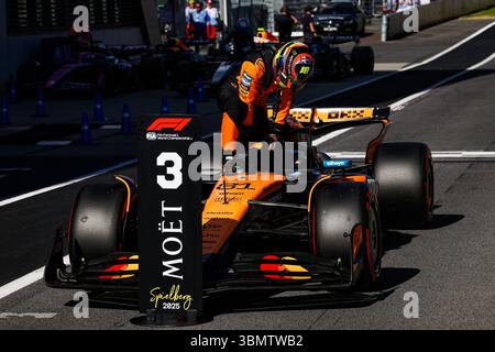 PIASTRI Oscar (aus), McLaren F1 Team MCL39, portrait lors du Formula 1 MSC Cruises Austrian Grand Prix 2025, 11ème manche du Championnat du monde FIA de formule 1 2025 du 27 au 29 juin 2025 sur le Red Bull Ring, à Spielberg, Autriche Banque D'Images