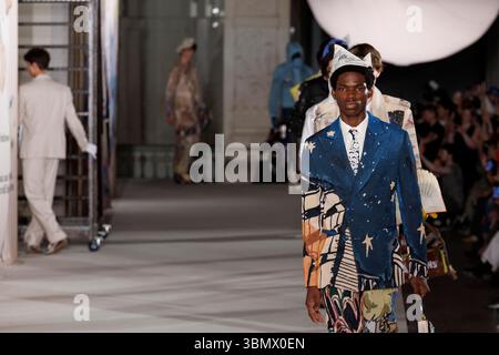 Paris, Frankreich. 28 juin 2025. Défilé printemps-été 2026 de KIDSUPER lors de la semaine de la mode de Paris Menswear le 2025 juin - Paris, France 28/06/2025 crédit : dpa/Alamy Live News Banque D'Images