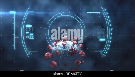 Balayage de portée sur COVID-19 Banque D'Images