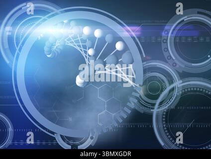 Image de l'interface des molécules Banque D'Images