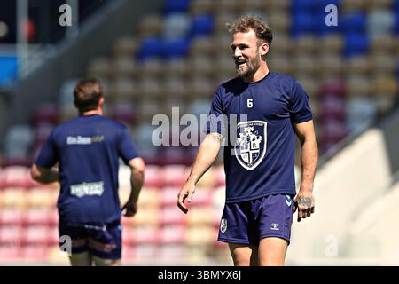 York, Yorkshire, Royaume-Uni. 29 juin 2025. Ben Reynolds de Featherstone Rovers avant le match de championnat Betfred York City Knights vs Featherstone Rovers au LNER Community Stadium, York, Royaume-Uni, 29 juin 2025 (photo par Sam Eaden/News images) crédit : News images LTD/Alamy Live News Banque D'Images