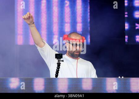 David Purisez live beim Rainbow Festival 2025 AM Fühlinger See. Köln, 28.06.2025 Banque D'Images