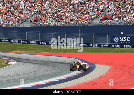 Spielberg, Autriche. 29 juin 2025. Lando NORRIS (GBR) au volant de McLaren au virage 10 lors du GP AUTRICHIEN DES CROISIÈRES MSC 2025 à Spielberg (Styrie, Autriche), 11ème manche du Championnat du monde FIA F1 2025. Crédit : Riccardo Righetti/Alamy Live News Banque D'Images