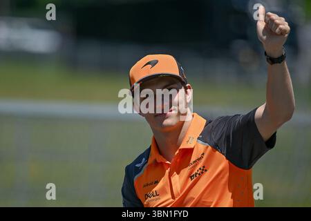 SPIELBERG, AUTRICHE - JUIN 29 : Oscar Piastri d'Australie et McLaren F1 Team lors du Grand Prix de F1 d'Autriche sur le circuit Red Bull Ring le 29 juin 2025 à Spielberg, Autriche.(photo de Vince Mignott/Alamy Live News) Banque D'Images