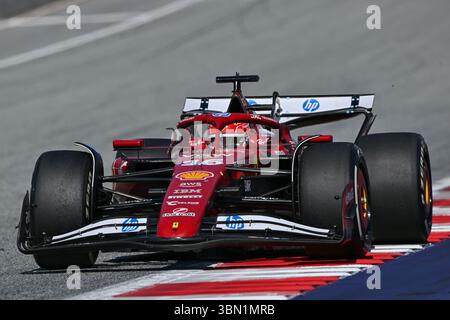 SPIELBERG, AUTRICHE - JUIN 29 : Charles Leclerc de Monaco au volant de la (16) Ferrari SF-25 lors du Grand Prix de F1 d'Autriche sur le circuit Red Bull Ring le 29 juin 2025 à Spielberg, Autriche.(photo de Vince Mignott/Alamy Live News) Banque D'Images