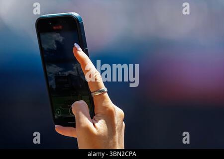 Marietta, GA, États-Unis. 29 juin 2025. Truist Field accueille le match de la Ligue majeure de baseball pour les Phillies de Philadelphie contre les Braves d'Atlanta à Marietta, Géorgie, États-Unis. Les Phillies en visite gagnent la partie, 2-1. (Crédit image : © Walter G. Arce Sr./ASP via ZUMA Press Wire) USAGE ÉDITORIAL SEULEMENT ! Non destiné à UN USAGE commercial ! Banque D'Images