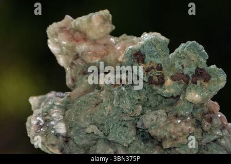 Pierre minérale verte en détail Banque D'Images