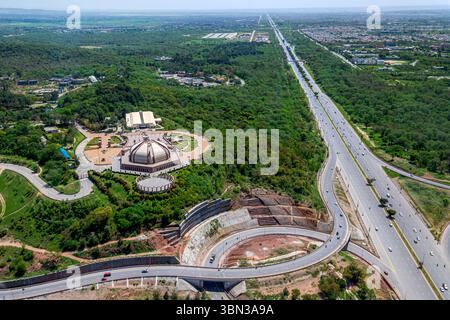 Le monument du Pakistan est un monument national et un musée du patrimoine situé sur les collines Shakarparian à Islamabad, au Pakistan Banque D'Images