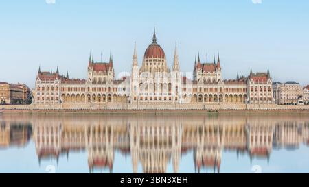Bâtiment du Parlement hongrois à Budapest Banque D'Images